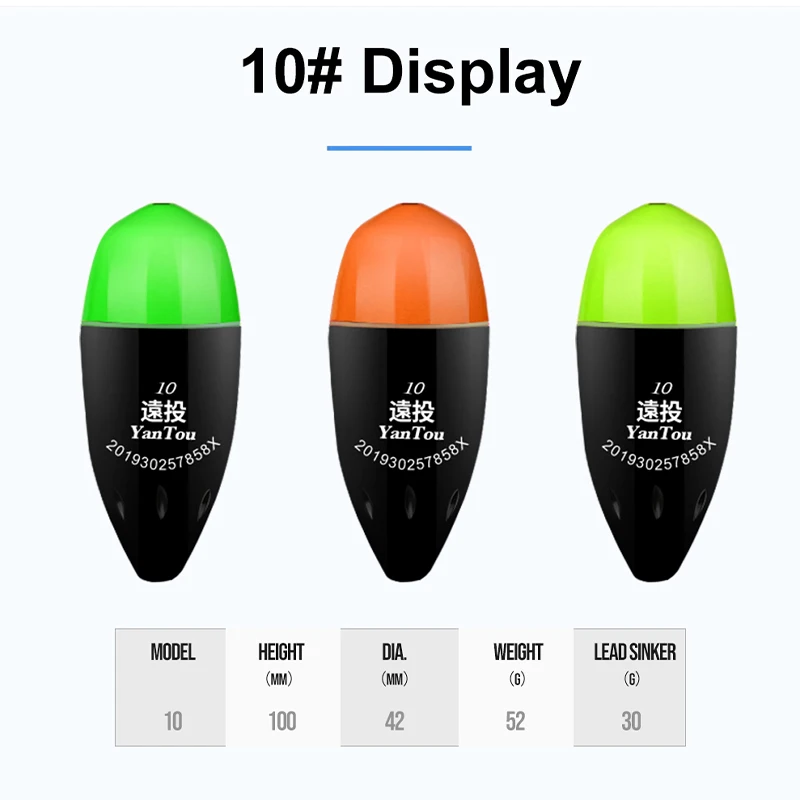 HISTAR 1Pc Hot Selling Shinning Electronic APO Fishing Buoy Double Color Light Design High Sensitivity Long Casting Distance