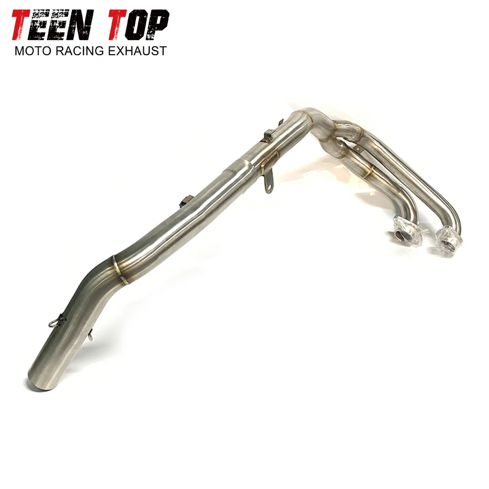 For Aprilia Tuareg 660 Exhaust Header Front Link Pipe Motor Bike Stainless Steel Tuareg 660 2022 2023 Exhaust Connection Pipe