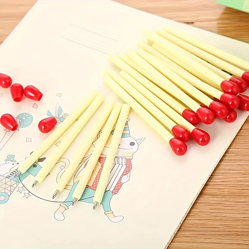 Multiple creative cute matchstick ballpoint pens, simulated matchstick mini ballpoint pens