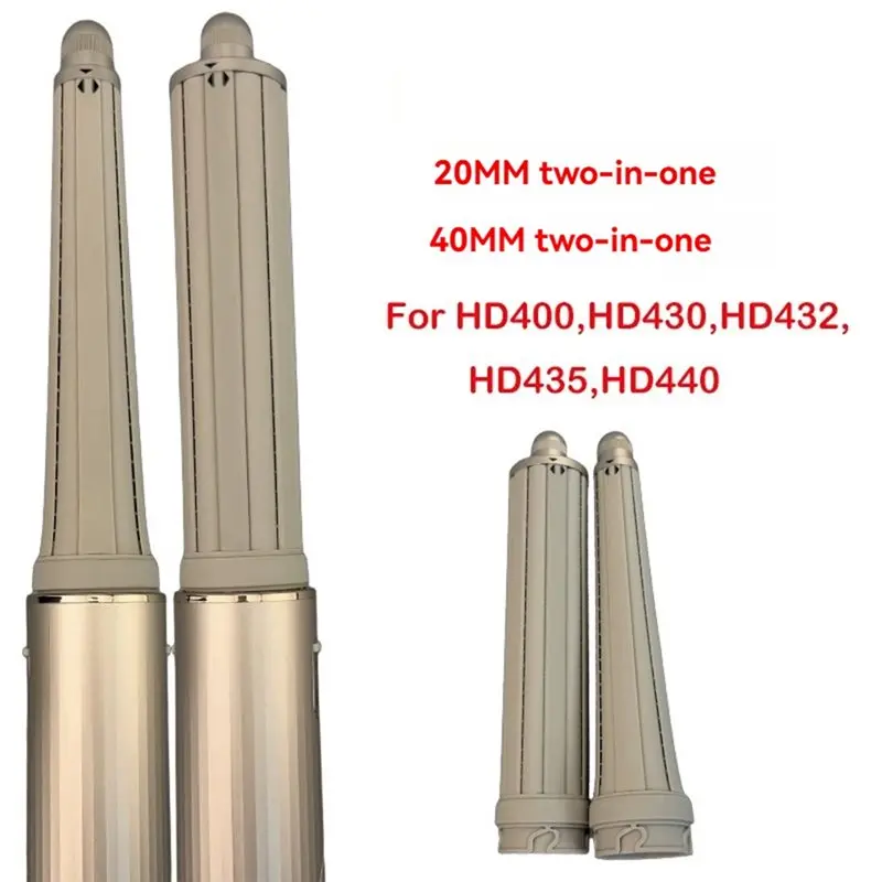 [B25B!】 Round Brush+ Long Hair Curling Barrels(4PCS) For Shark Flexstyle HD430 HD435 HD440 Attachment For Straight, Wavy Curly