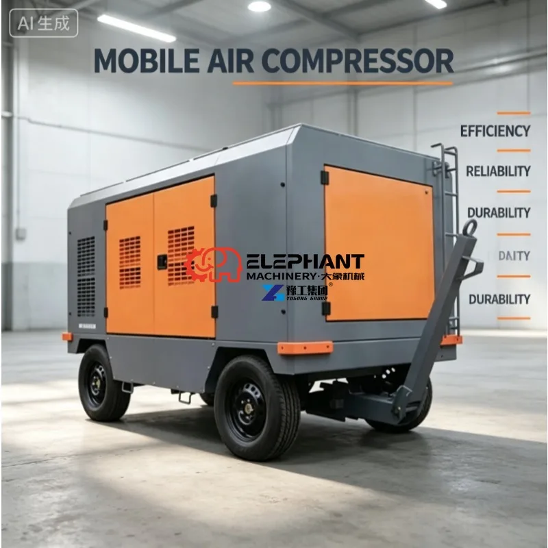 Hot Sale Weather Resistant Petrol Air Compressor for Open Air Site Stable Work Under Complex Natural Conditions