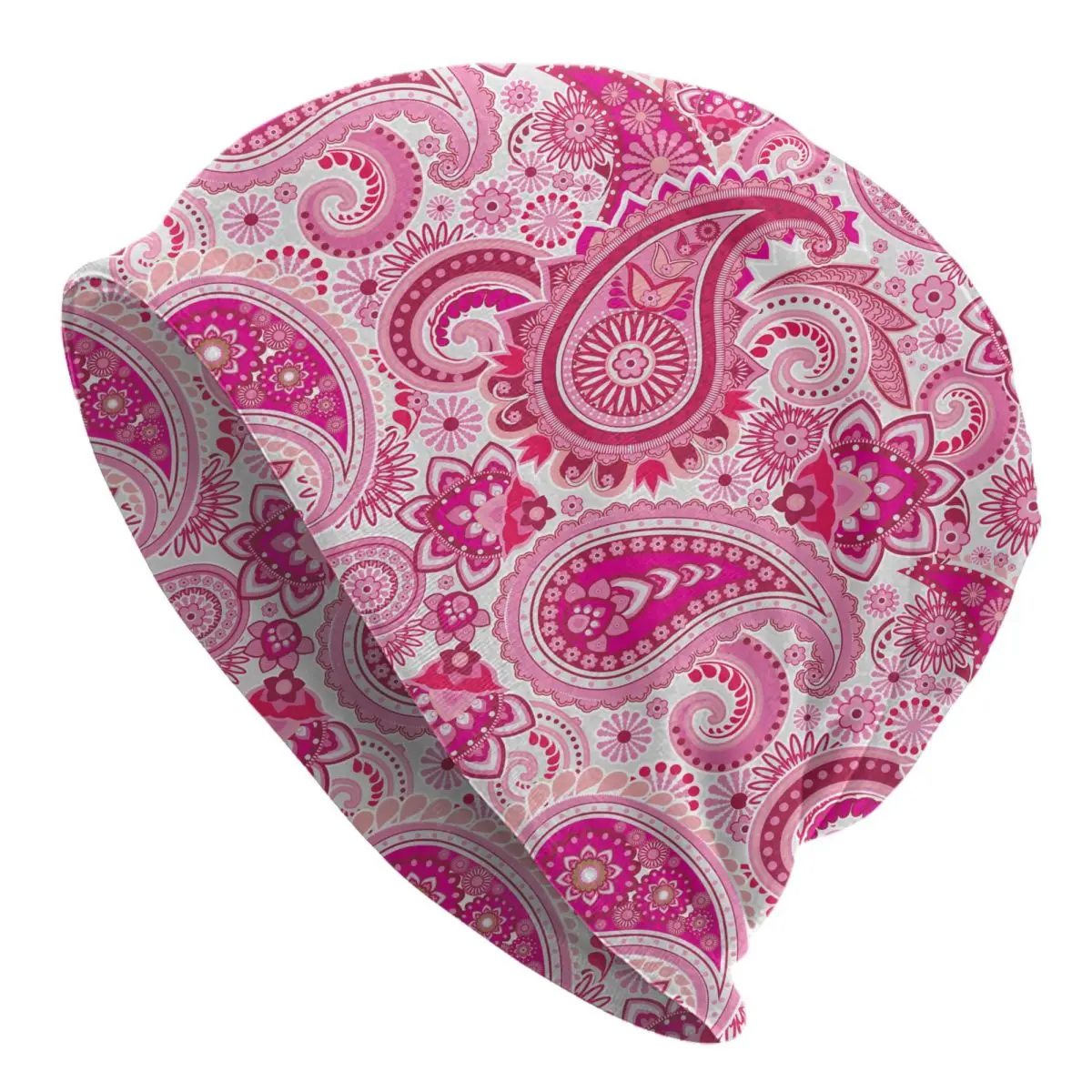 Custom Ethnic Bohemia Paisley Bandana Beanie Cap Unisex Winter Warm Bonnet Homme Knitted Hats Hip Hop Skullies Beanies Caps
