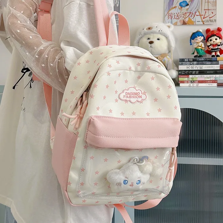 

Women's Bag Sweet Style Bag Small Bag Large Capacity Forest Style Printed Backpack For Students Cute Lightweight Backpack Girls
