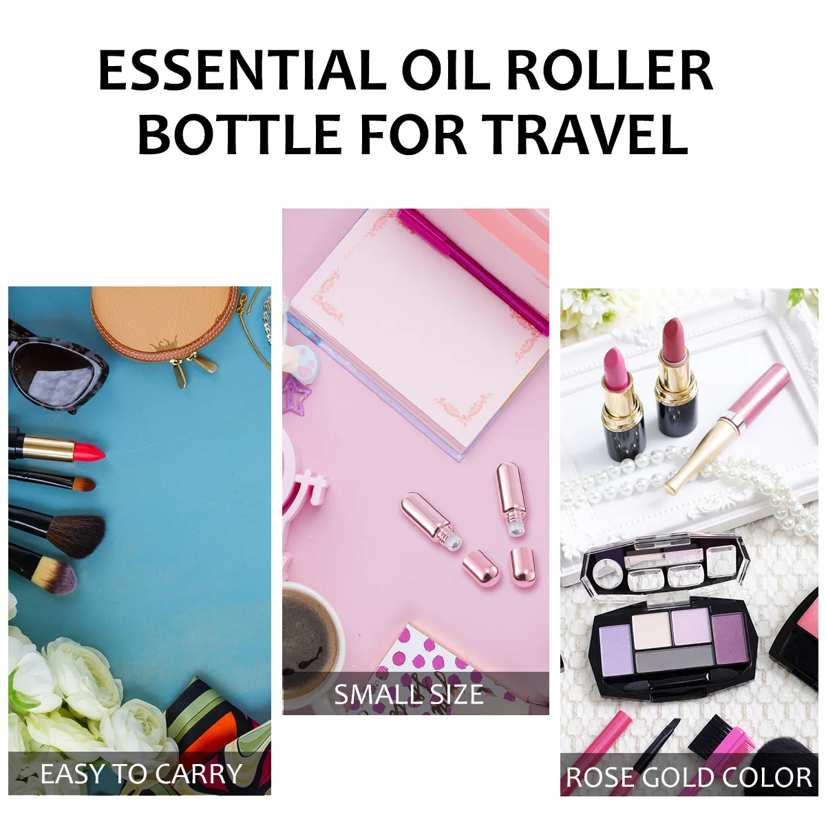 

12Pcs 5ml Rollerball Bottles Premium Quality Leakproof Essential Oils Perfume Lotion Travel Containers Roller Bottle