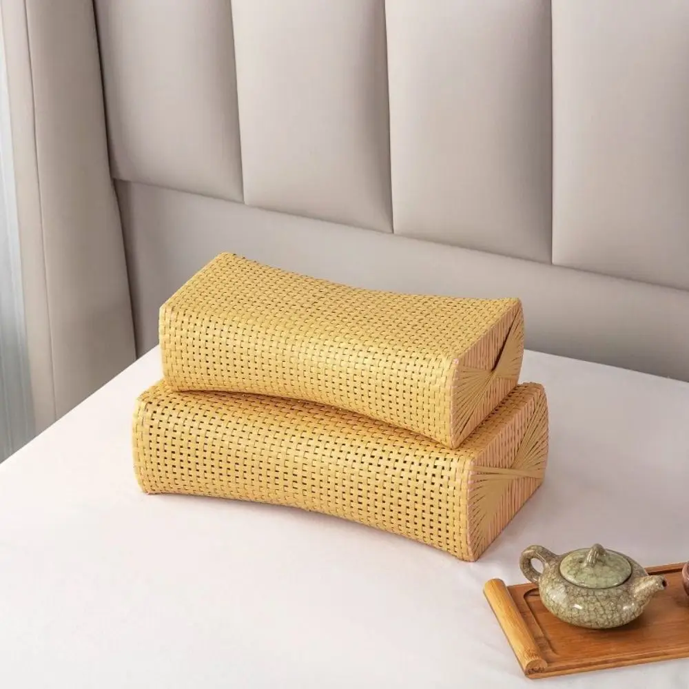 

No Deformation Imitation Rattan Pillow Waterproof Moisture-proof Summer Cooling Pillow Handmade Sweat Steaming Pillow Bedroom