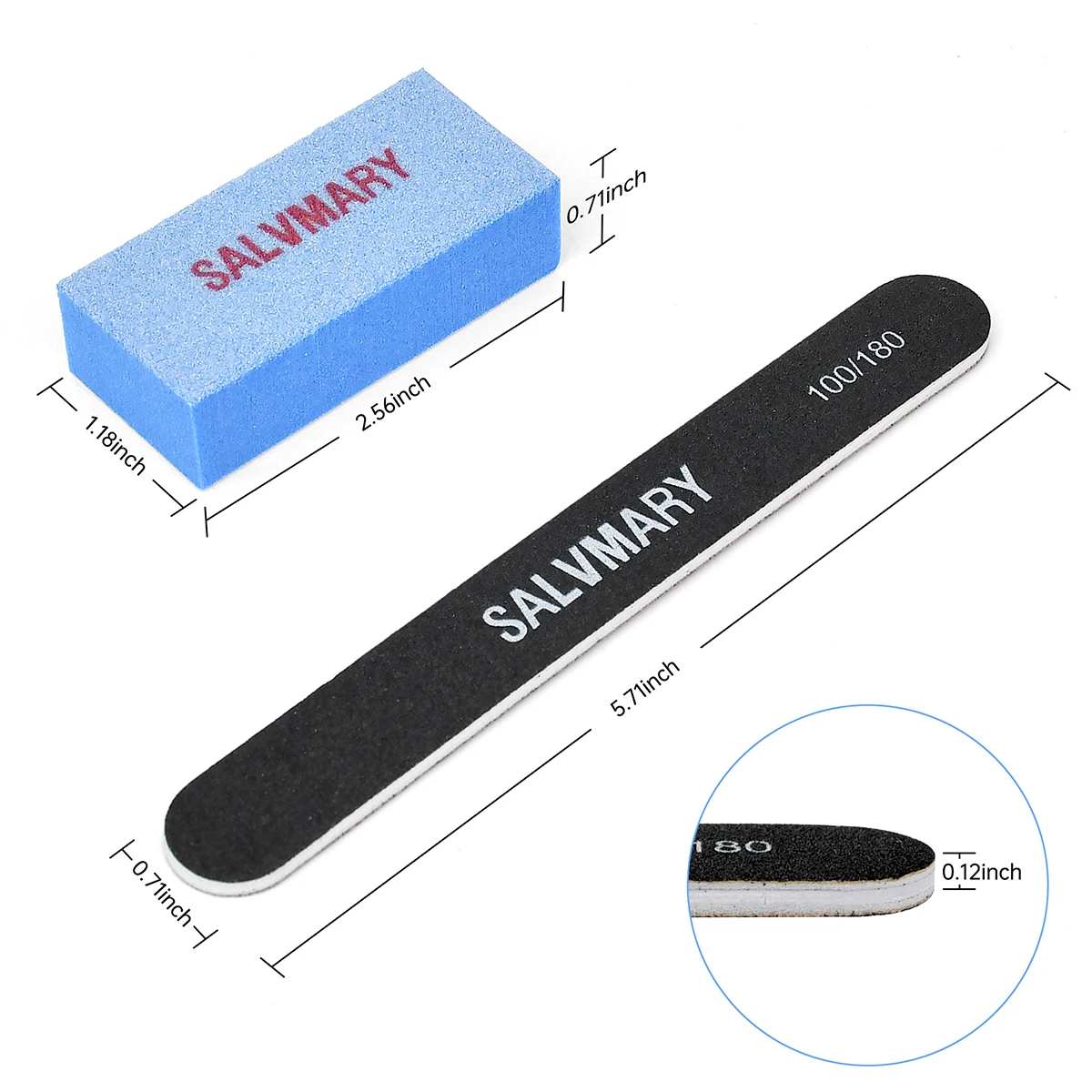 ชุดแต่งเล็บที่ทนทานตะไบเล็บและบัฟเฟอร์ขัดชุด 8 ชิ้น/แพ็ค