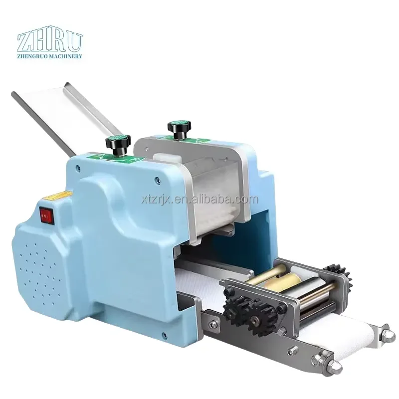 Máquina automática de sobremesa para hacer envolturas de Papad, Momo, Empanada, Samosa, Gyoza, Wonton y Dumpling, para productos de grano pequeño