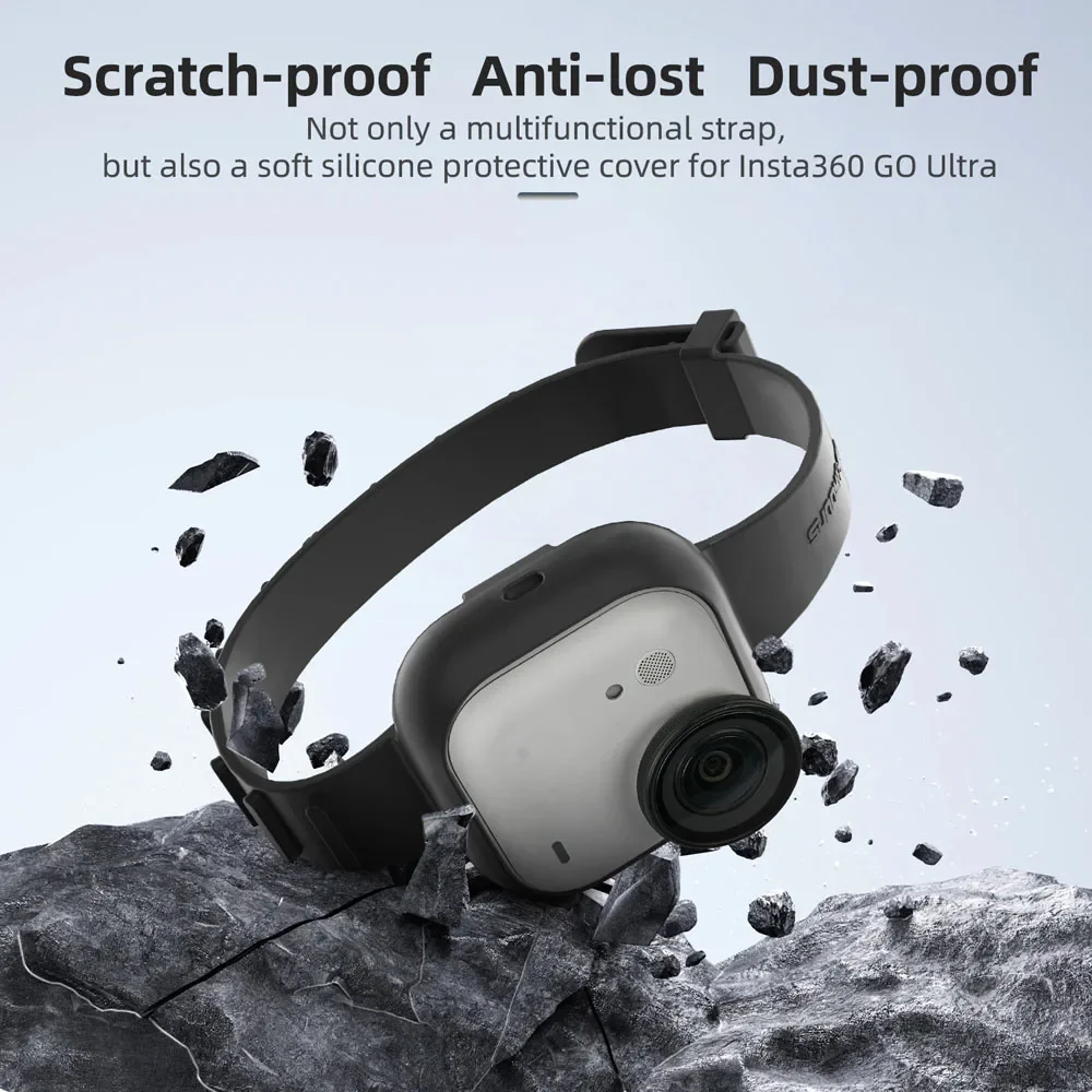 Hand Wrist Band Strap For Insta360 GO Ultra Camera Mount Adjustable Wristband Silicone Cover Strap Camera Accessories