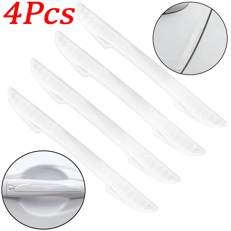 

4Pcs/set Universal Car Transparent Anti-collision Strip Door Side Edge Protect Tape Rear View Mirror Cover Protection Stickers