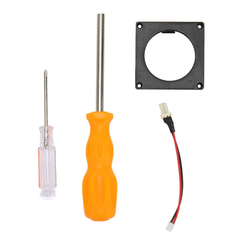 

Комплект крепления для 3D-печати вентилятора, сменная игровая консоль, комплект охлаждающего вентилятора для Gamecube Noctua, черный