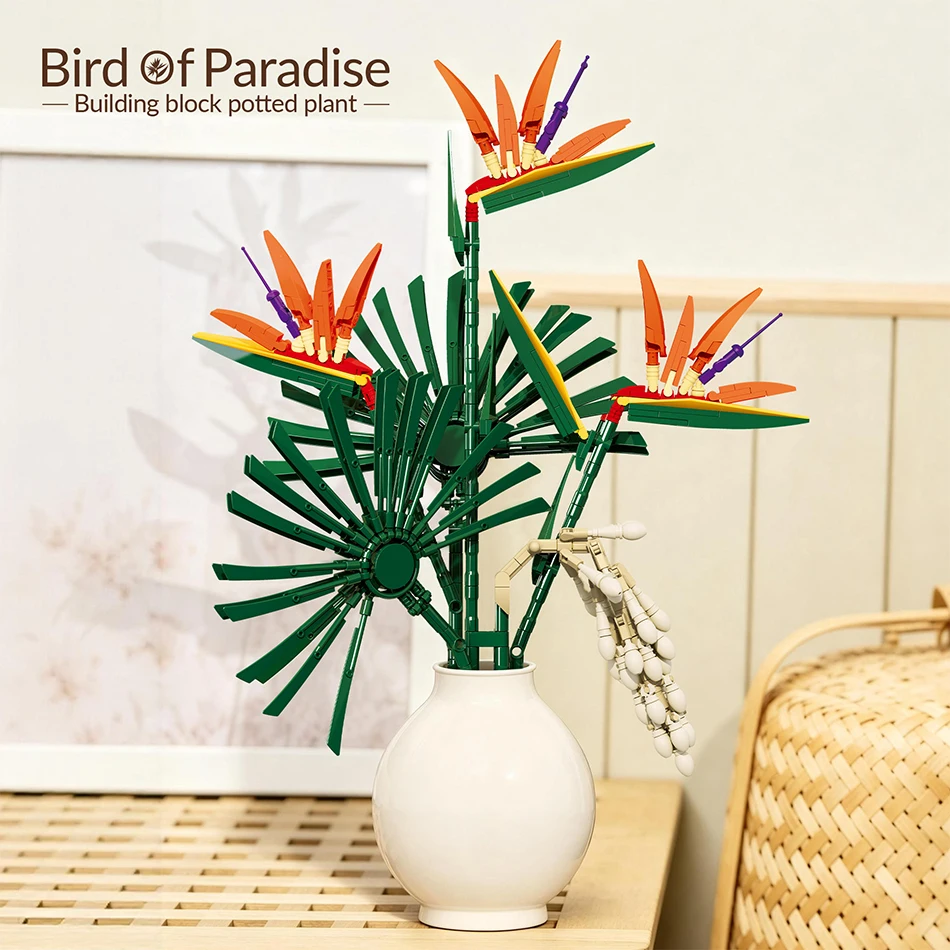 Bird Paradise Strelitzia - 530 pièces de blocs de construction