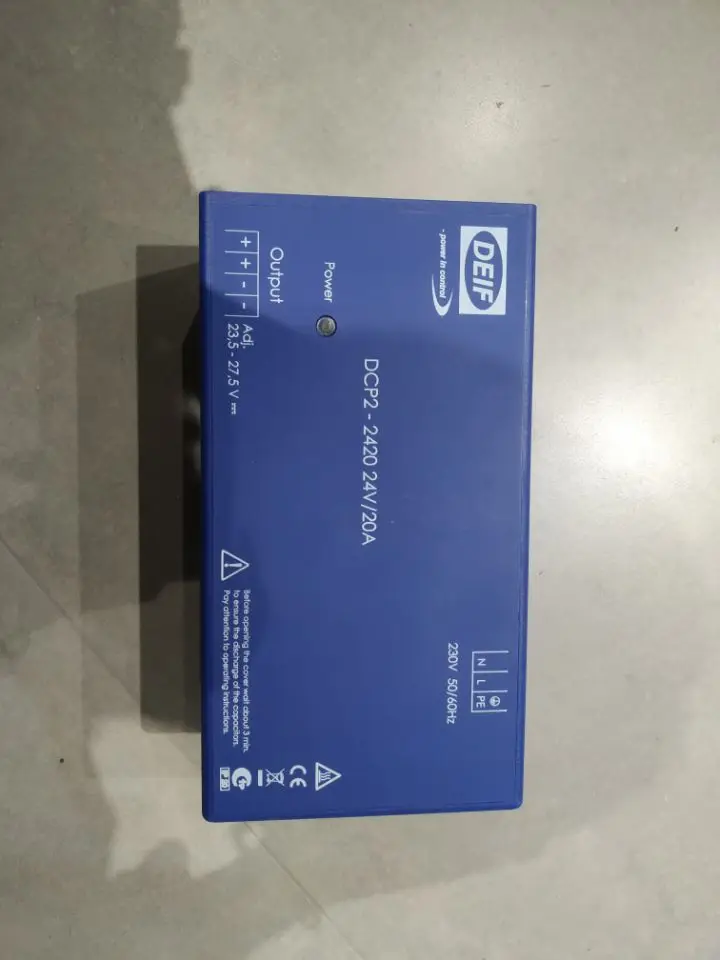 

DEIF Battery DCP2-2420A 24V/20A DCP2 (24V) DC Power Supply