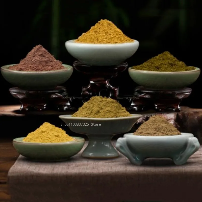 10/50 جرام مسحوق زهرة النباتات الطبيعية البخور المنزل داخلي/مكتب/موقد كهربائي الروائح/مواد صنع البخور مختومة يدويًا