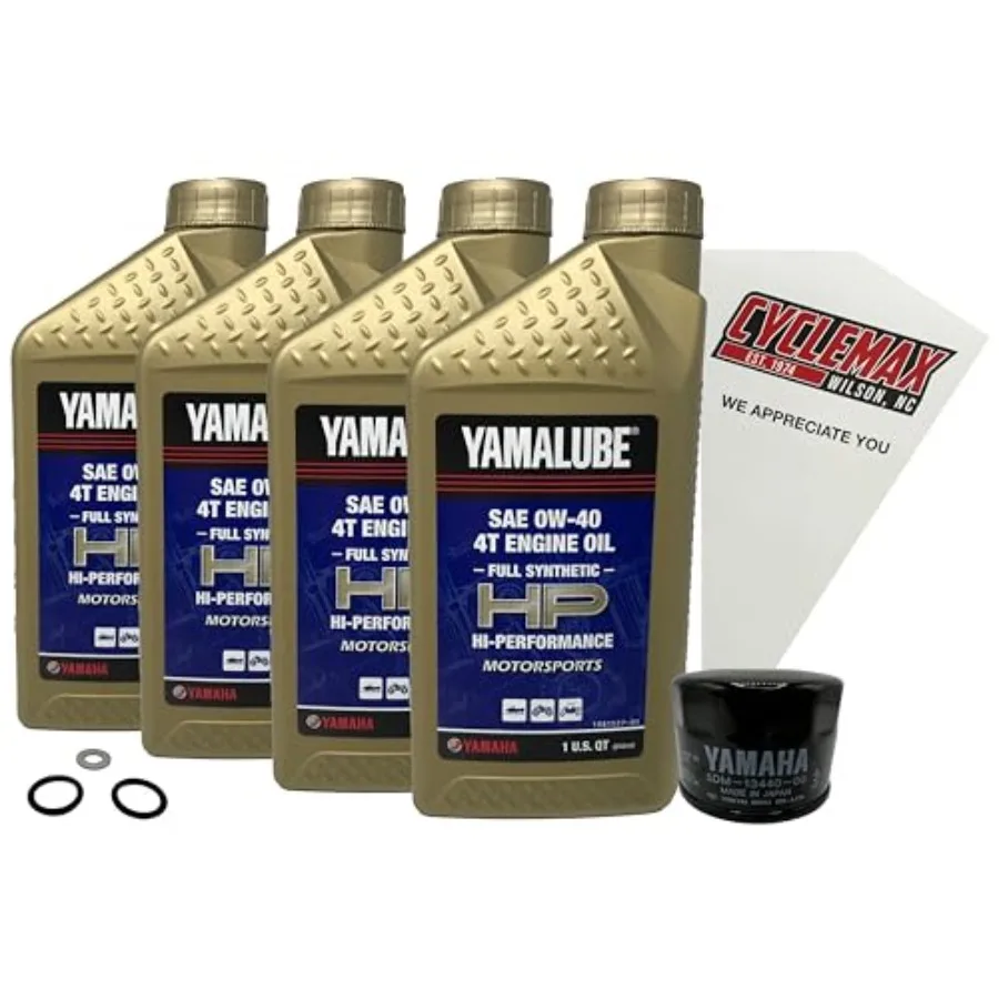 

Full Synthetic Yamalube 0W40 Oil Change Kit for 2017-2021 Yamaha Sidewinder Snowmobiles High-Performance Engine Protection Exte