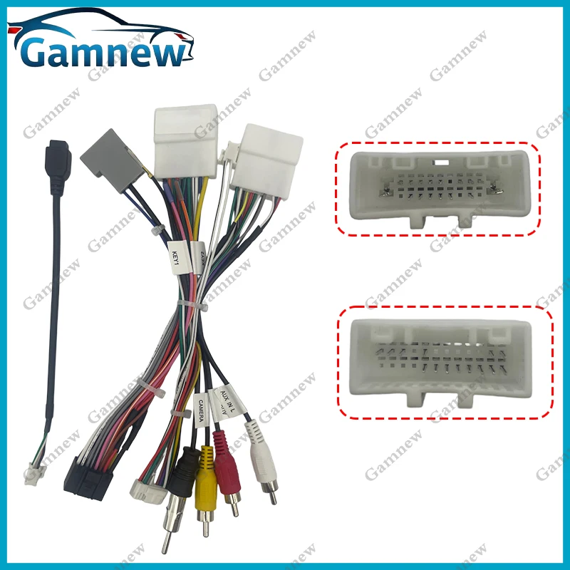 Car Wiring Harness Adapter Canbus Box Android Radio Power Cable For Nissan Kicks X-Trail Qashqai G-RZ-DF57 NS-SS-04A