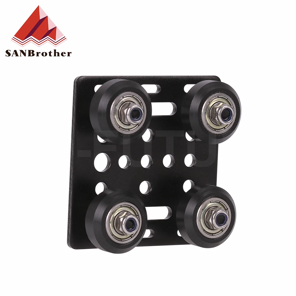 1set 3D Printer Parts V-Openbuildd Wheels V Gantry Plat Set Special Slide Plate Pulley For 2020 /2040 V slot Aluminum Profiles