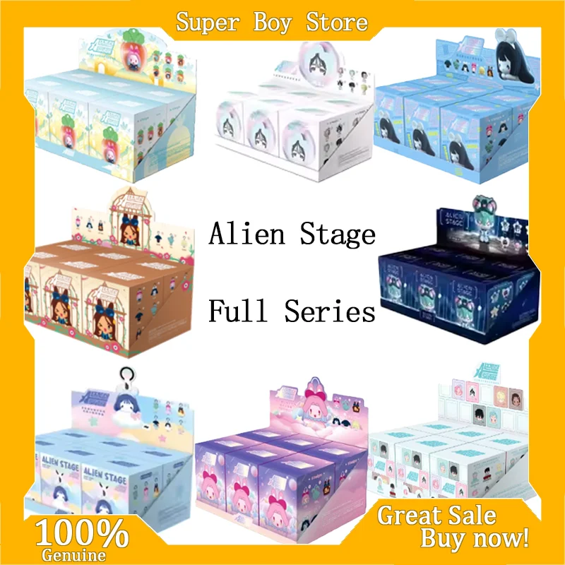 

Genuine Alien Stage Full Series Blind Box Anime Collectible Mystery Toy Trendy Cute Plush Figure Doll Kids Fans Birthday Gift
