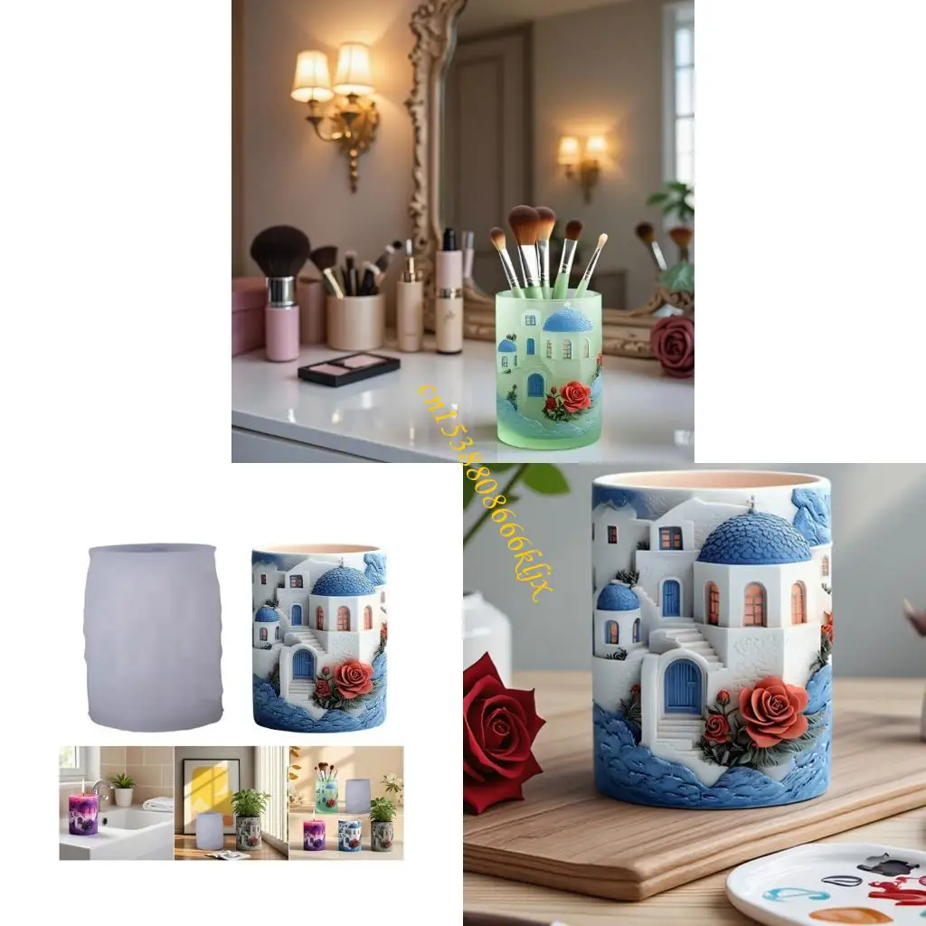 

Inspired Cup Silicone Jewelry Container Flowerpot Mold For Resin 066C