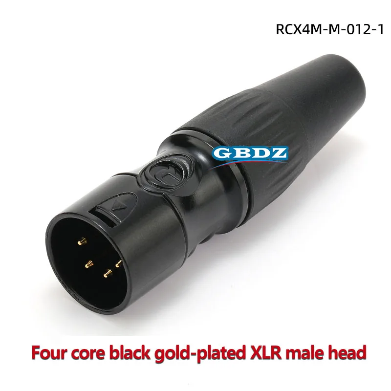 NUTRICK's REAN 4-poliger vergoldeter XLR-Stecker, männlich/weiblich, symmetrischer XLR-Stecker, JS1764BG/YS1774BG/YS1764/YS1774 – Detail 6