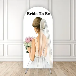 Mehofond Custom Bride To Be Girls Birthday Party Covers Arch Background Wedding Bridal Shower Decor Backdrop Photo Doubleside