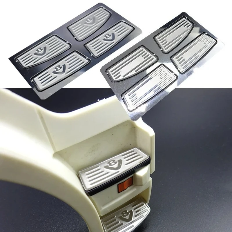 1 Set Metal Simulation Foot Pedal Etching for 1/14 Tamiya RC Truck For scania R620 730