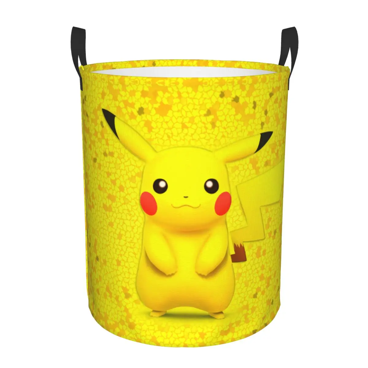 Custom P-Pikachus Anime Laundry Hamper Large Storage Basket Girls Boys Toy Organizer