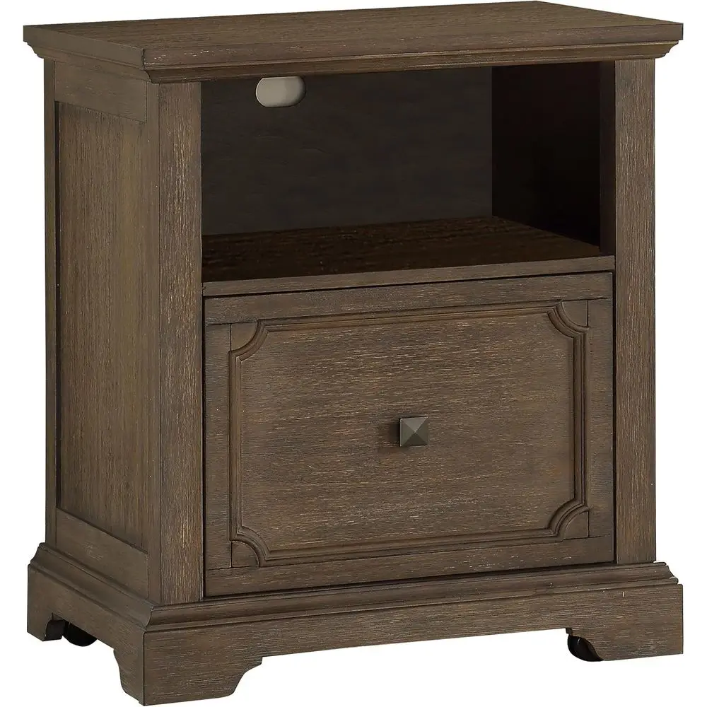 

Antique Grey Casters Lateral File Cabinet