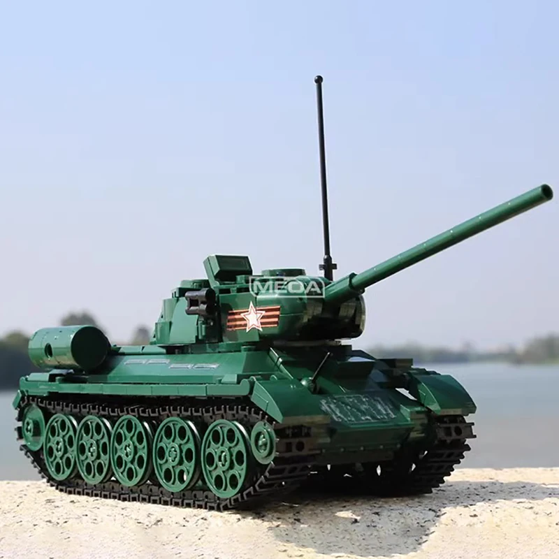 MOC WW2 ロシア軍事 T-38/45 主要戦車ビルディングブロックソビエト中戦車レンガモデル DIY 軍事趣味コレクションおもちゃ ﻿