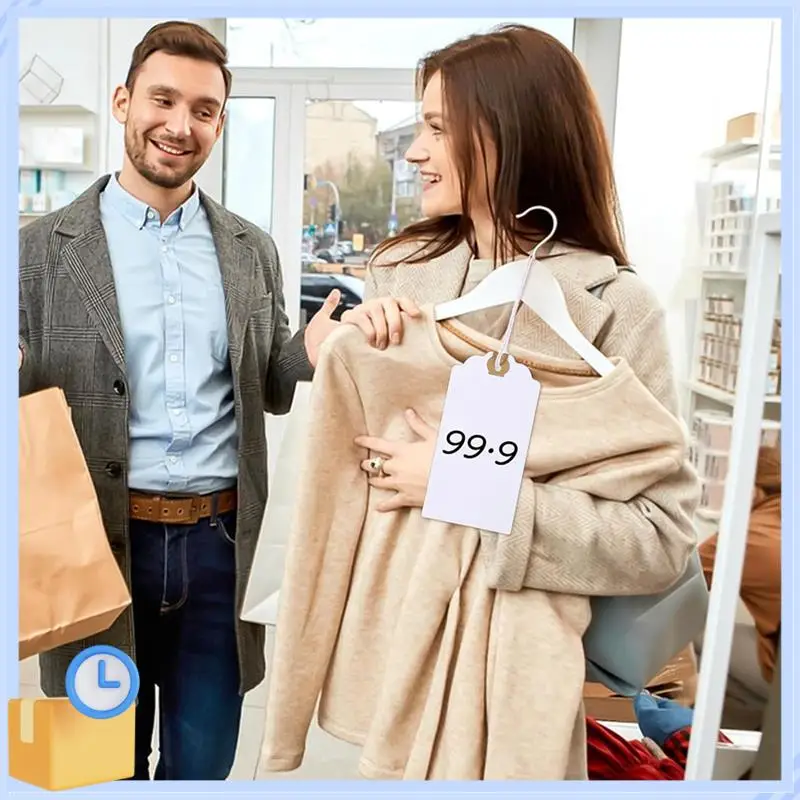 Popular 120 Pack Tags Set With Elastic String Marking Hang Tags Kit With String Attached Reinforced Hole Writable Tags 4.76X2.36