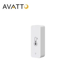 AVATTO Tuya WiFi Temperature Humidity Sensor，Indoor Hygrometer Temperature Sensor Humidity Meter Support Alexa Google Home