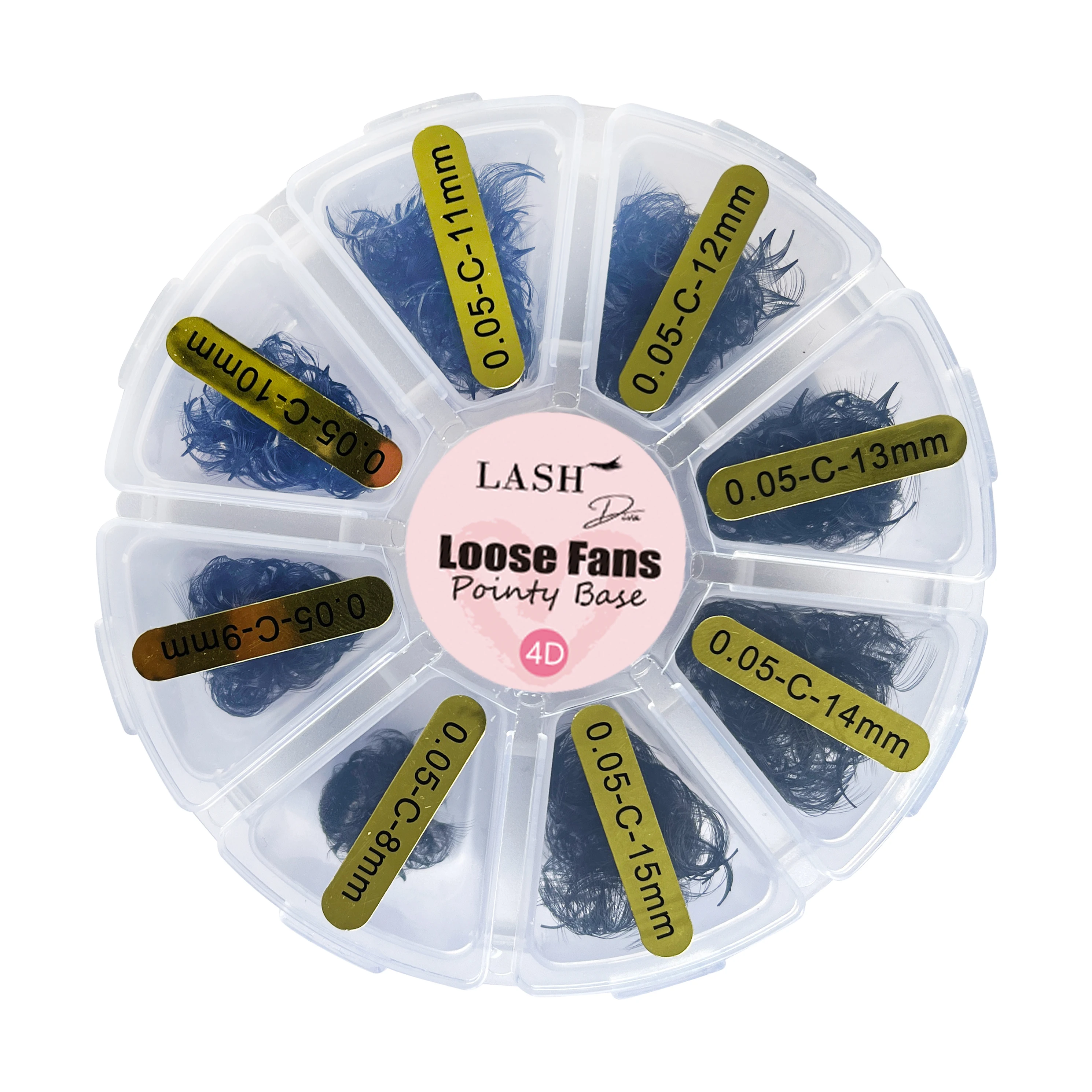 

1600 Fans Mix Length Korean Base Individual Eyelash Extension Volume Fan Loose Premade Fans Fake Lashes Mink Trays Supplies