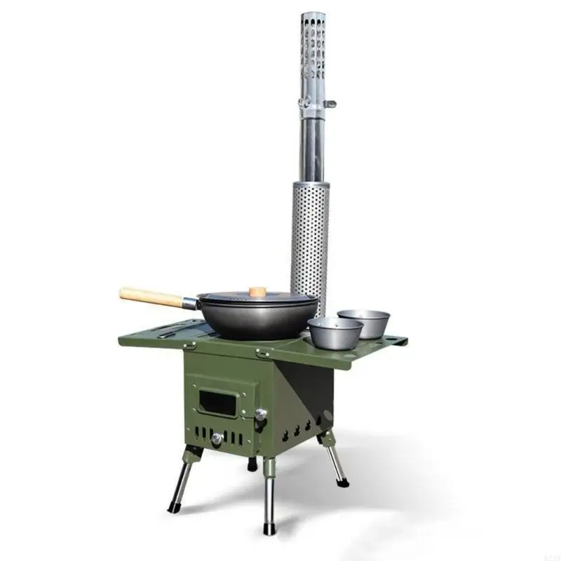 Multipurpose Stainless Steel Materials Chimney Exhaust Pipes Convenient for Tent Stove  with Adjustable Damper Designs 