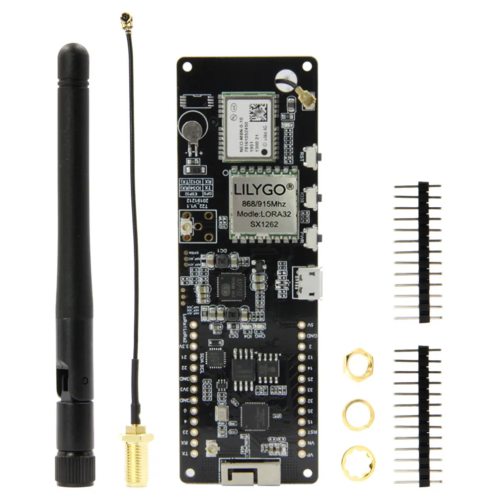 LILYGO T BEAM V1.2 ESP32 LoRa SX1262 GPS M8N with 18650 battery holder