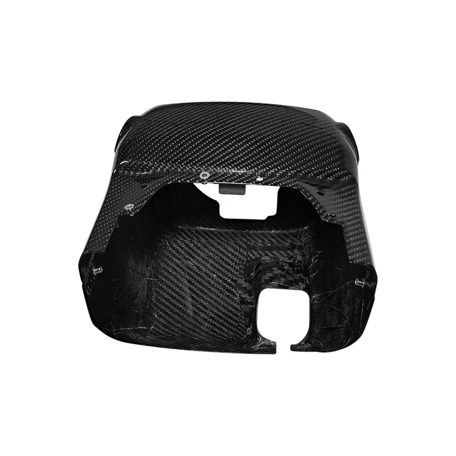 Carbon Fiber Interior Steering Wheel Base Pillar Column Protective Cover Trim For Subaru BRZ Toyota GR86 2022-2025 Coupe 2-Door