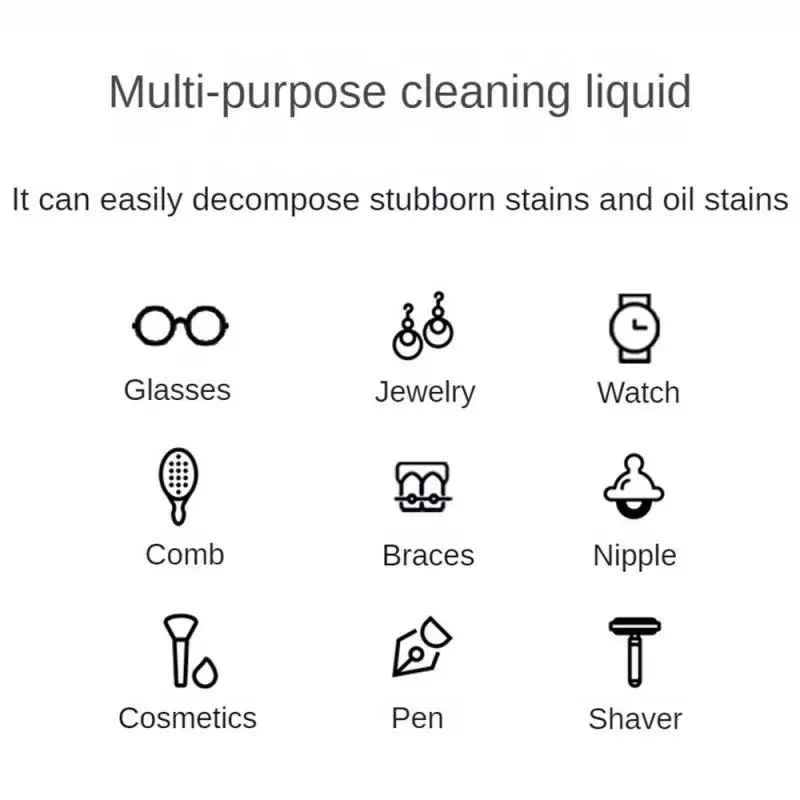 Professionele 50/120 ml Ultrasone Reinigingsvloeistof voor Sieraden Brillen Lenzen Horloges Ringen Gebruik met Ultrasone Reiniger Machine