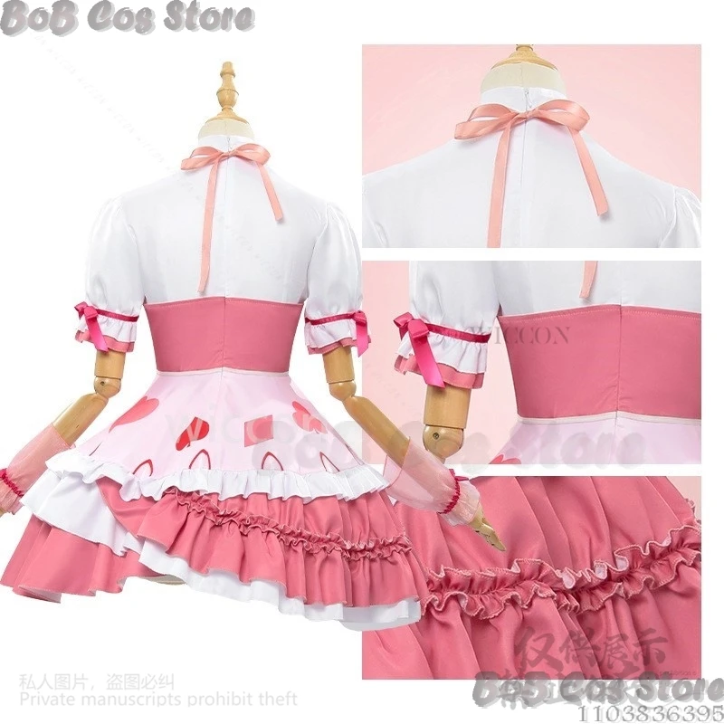 Hinamori Amu Anime Shugo Chara Cosplay Costume PINK Kawaii Lolita Dress Hat Jirai Kei Girl Woman Wig Halloween Outfit Customized
