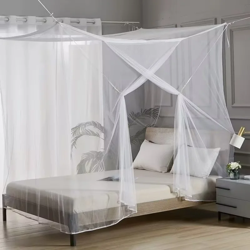 Encrypted Single Door Mosquito Net Portable Bed Canopy Anti Insect Fly For Bedroom Dorm Camping Easy Install