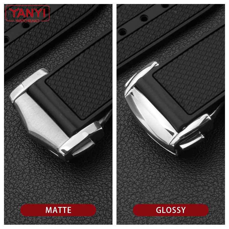 Stainless Steel Watch Band Buckle For omega Watch Strap Fold Clasp Use on Leather or Rubber Watchband 18mm 20mm watches bottom