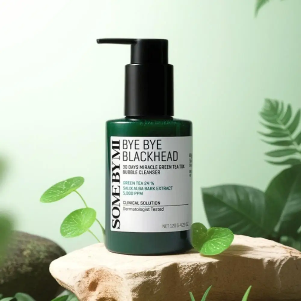 pH Balanced Green Tea Facial Cleanser with Antioxidant Rich Foam Gentle Bubble Wash for All Skin Types Including Sensitive Skin