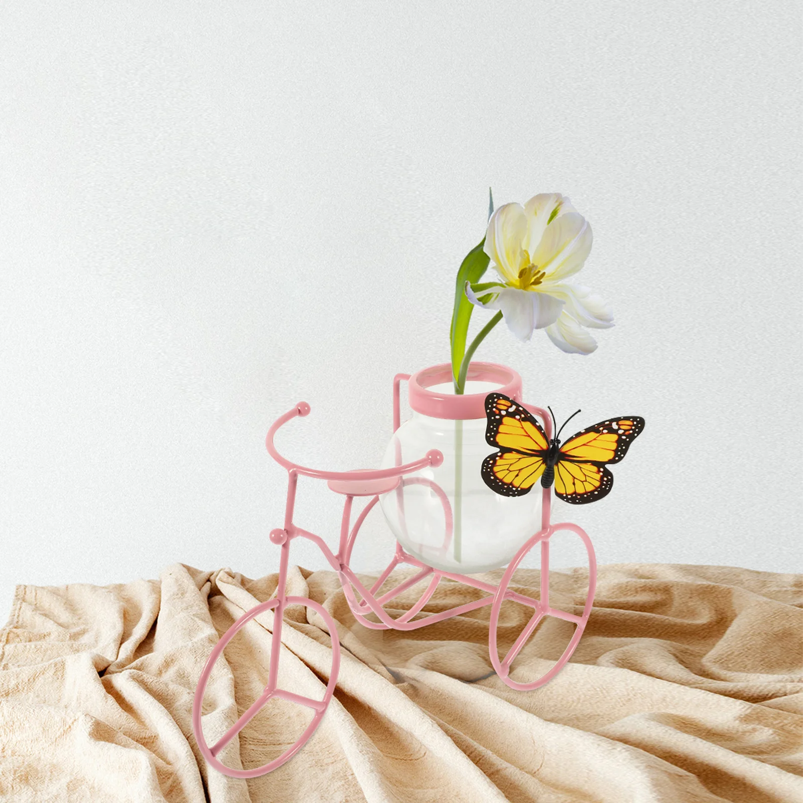 

Glass Hydroponic Plant Vase Small Transparent Clear Glass Planter Flower Arrangement Vase Desktop Decoration Office Vases