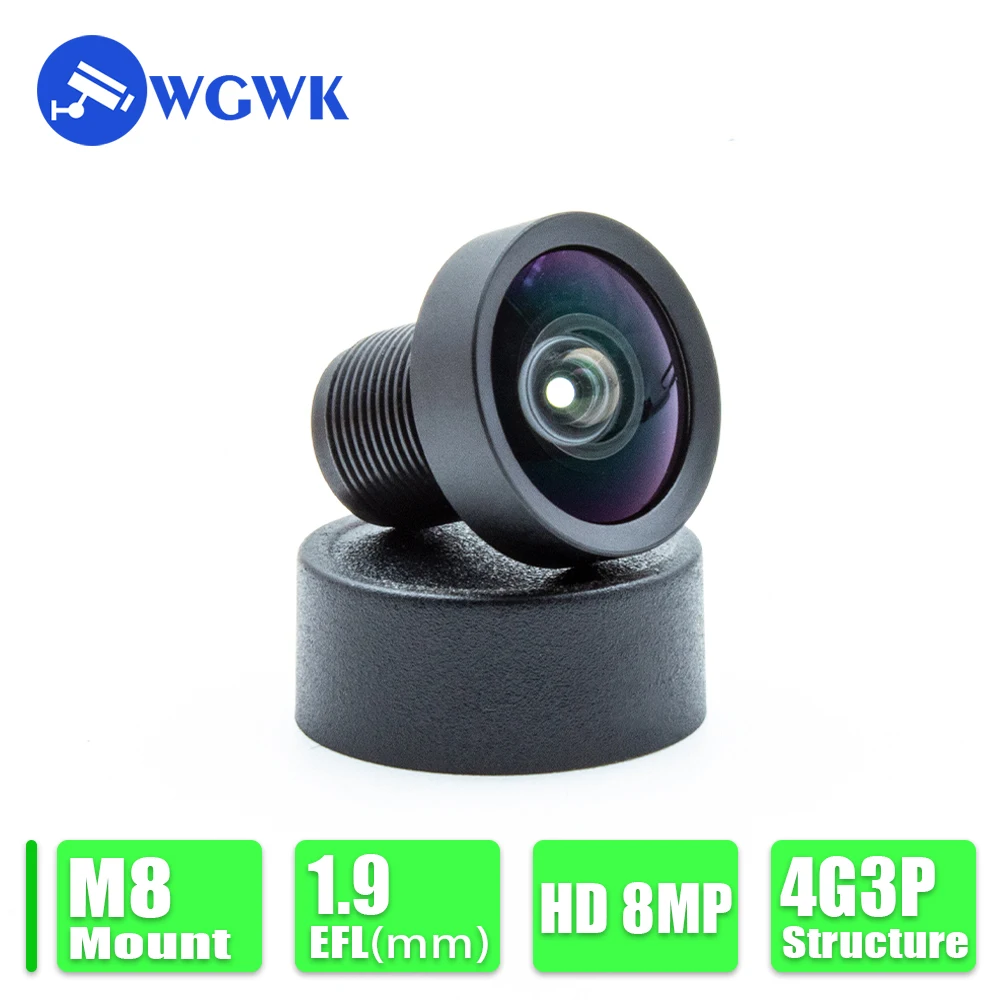 WGWK-4239 HD 8MP M8 Mount Lens 1.9mm Focal length 1/3