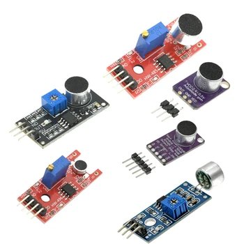 Modulo sensore audio Sensore di controllo del suono MAX4466 MAX9814 Rilevamento interruttore Fischio Interruttore Microfono Amplificatore per Arduino KY-037