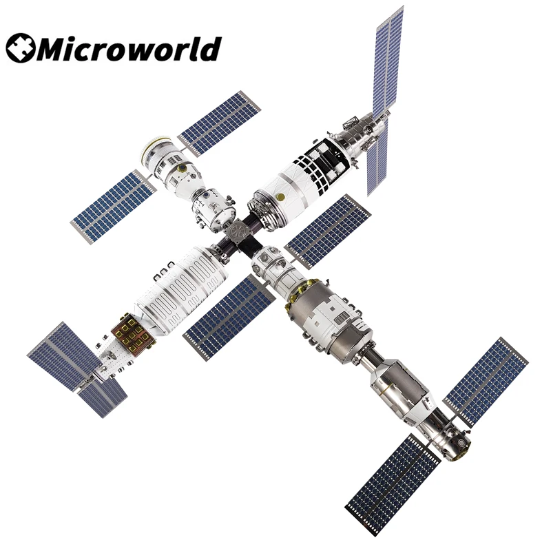 

Microworld 3D Metal Styling Puzzle Games Chinese Satellite Launch Centre Model Kit Laser Cutting DIY Jigsaw Toys Gifts For Adult