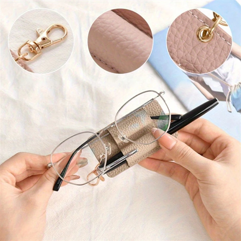 Portable Single/Double Hole Pen Holder Leather Anti-Lost Pen Holder Keychain Pocket Lanyard Pen Holder For Nurses Courier Clerk