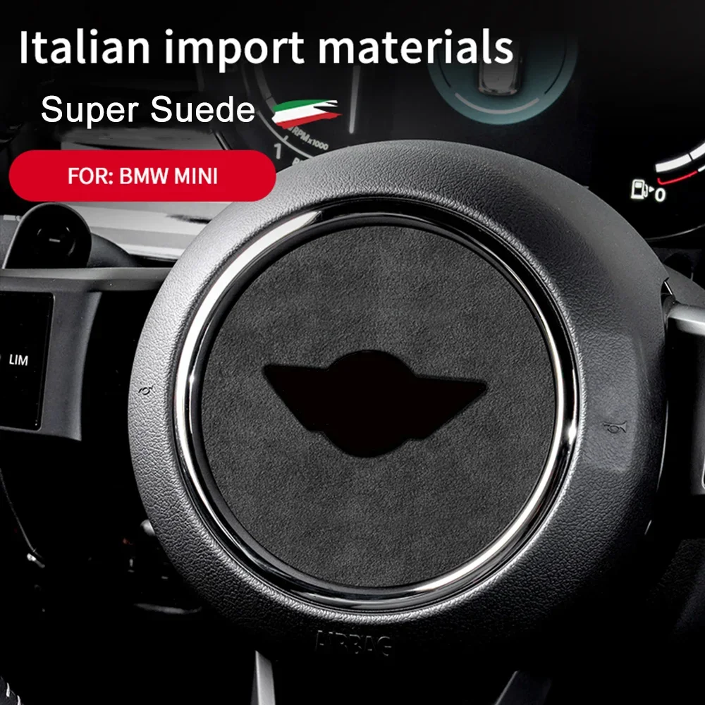 Italy Super Suede Car Steering Wheel Cover For Mini Cooper F54 F55 F56 F57 Countryman F60 Clubman R55 R56 R57 R58 R59 R60 R61