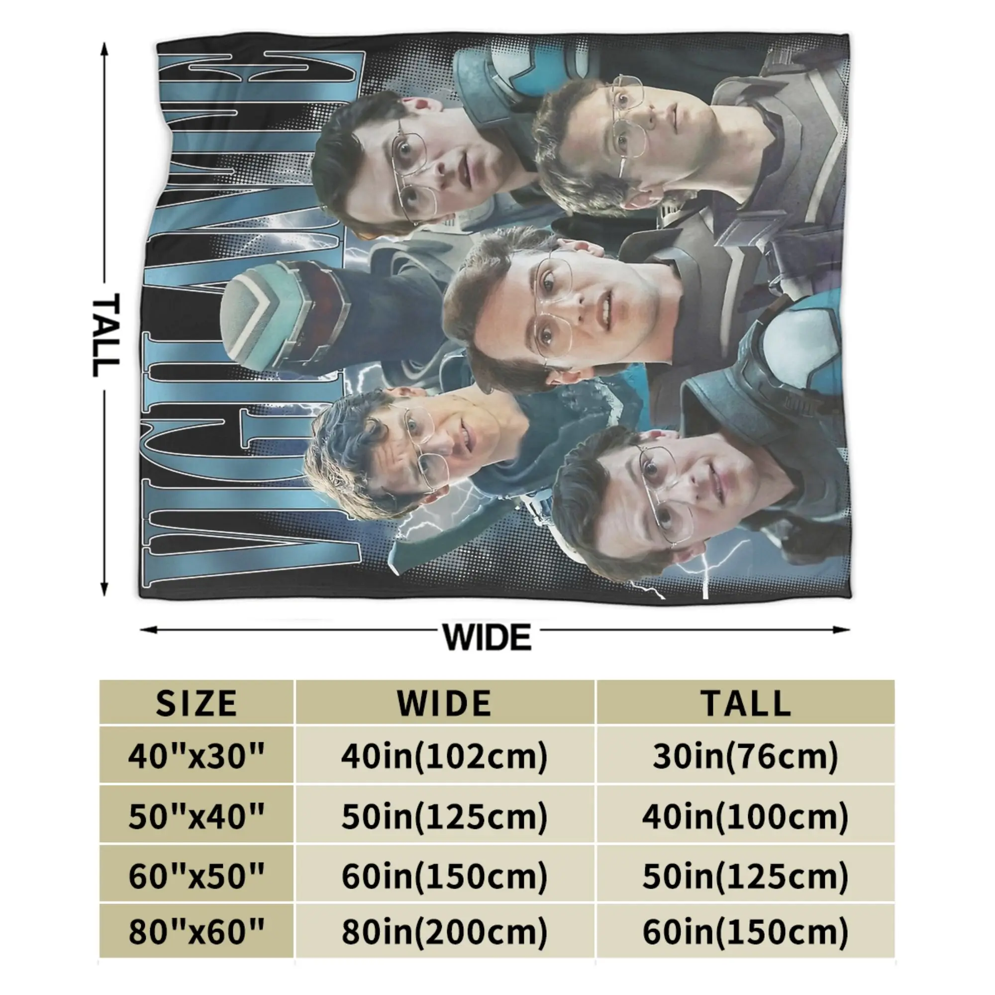Vigilante Peacemaker يقتبس بطانية دافئة مريحة رقيق رمي البطانيات للأريكة 50x60 بوصة أحجام متعددة أفخم رقيقة لحاف #5