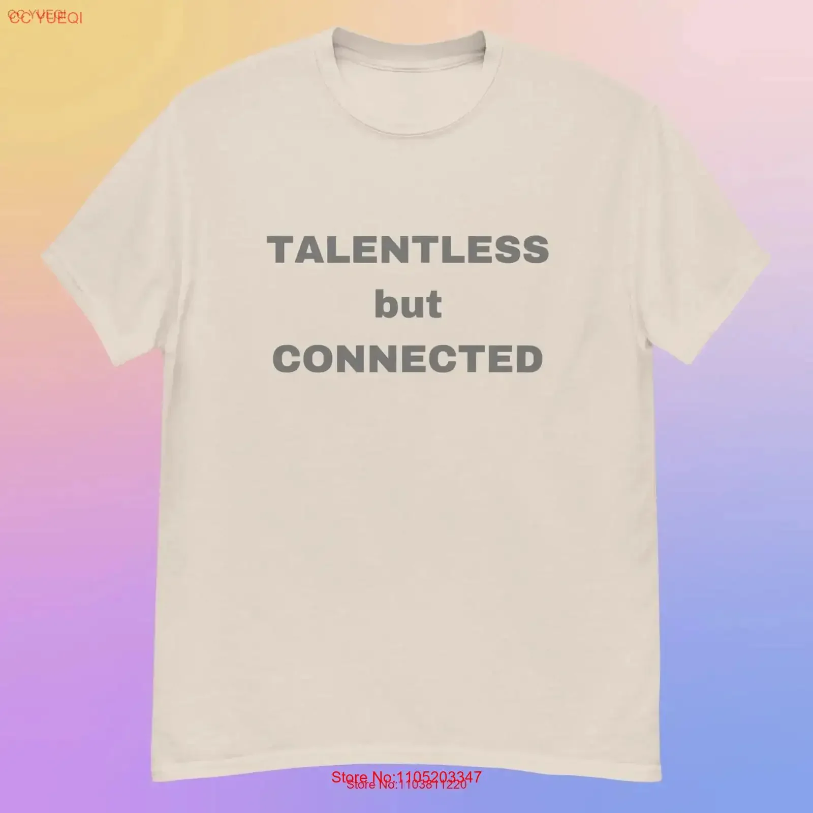 تي شيرت لا موهوب ولكن متصل تي شيرت يذهب بشكل صعب مضحك عتيق PinteresT حروف رمادية Y2K الرجل القديم عتيق مغسول للجنسين أوم