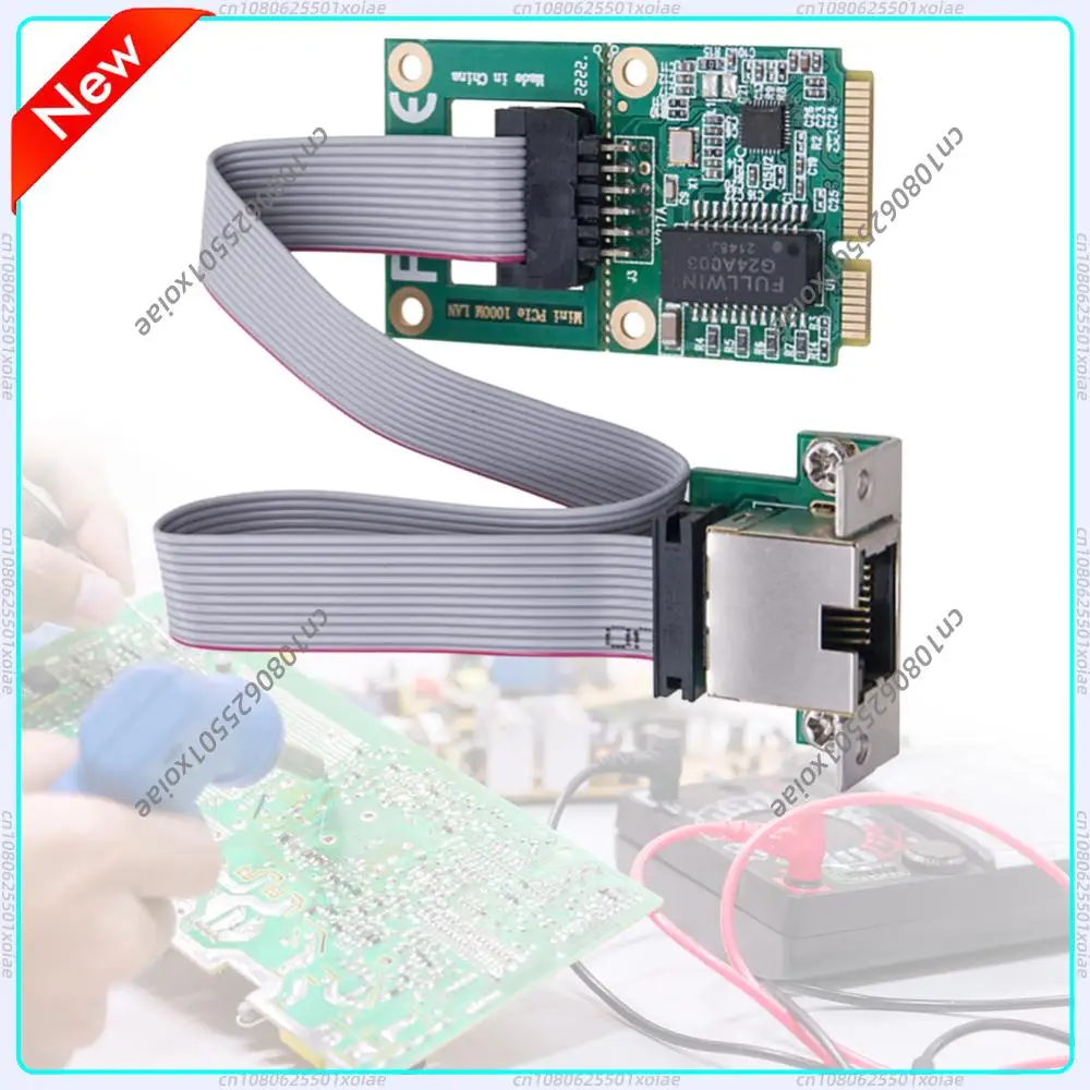 

Gigabit Ethernet NIC Adapter RTL8111H Mini PCIe Network Adapter RJ45 Port Mini PCI Express Gigabit Ethernet Card for PC