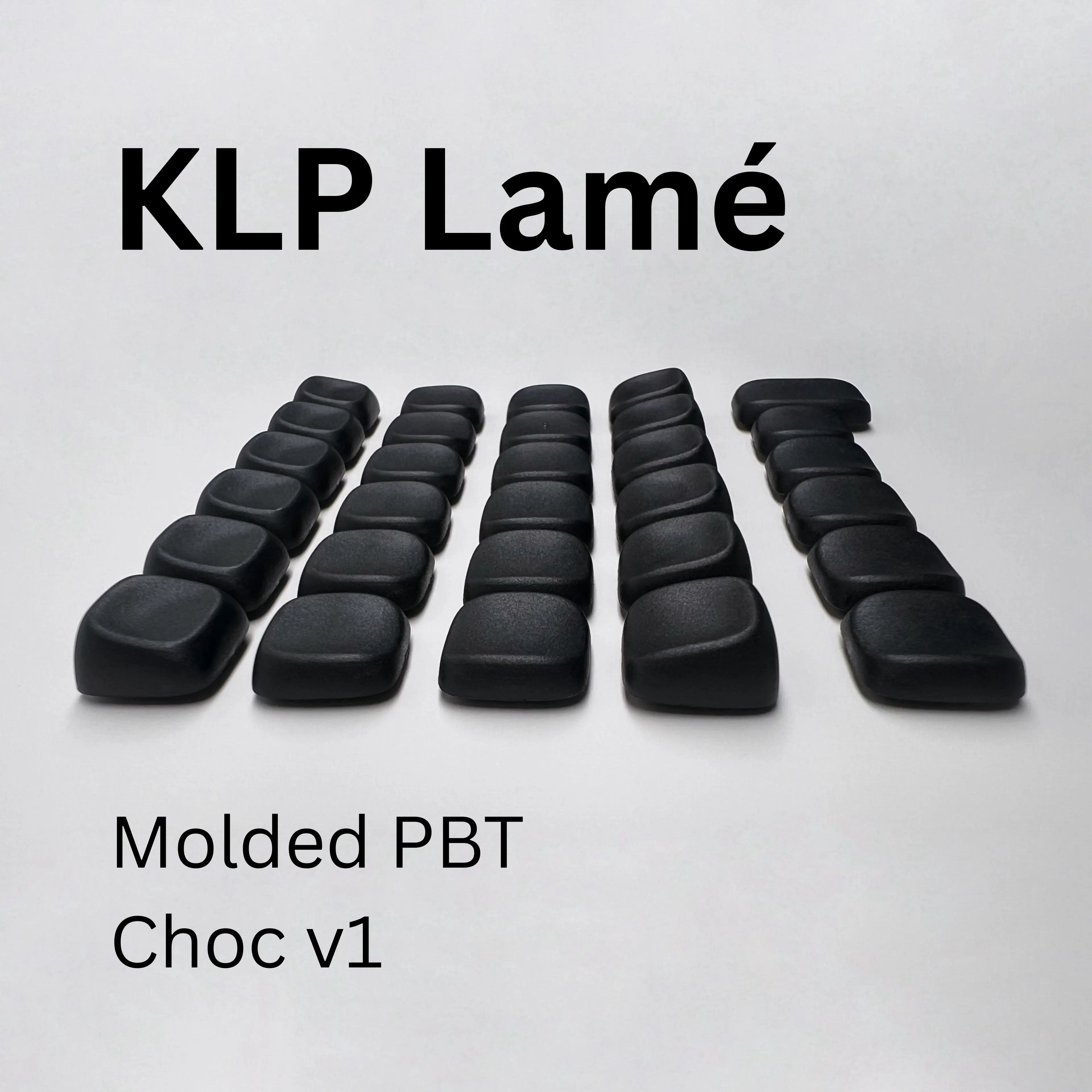 Capuchons de touches KLP Lamé – Capuchons de touches PBT à profil bas moulés par injection pour commutateurs Kailh Choc V1, capuchons de touches KLP Lame