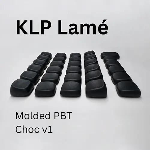 KLP Lamé Keycaps - Teclas de perfil bajo PBT moldeadas por inyección para interruptores Kailh Choc V1 KLP Lame Keycap
